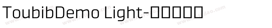 ToubibDemo Light字体转换